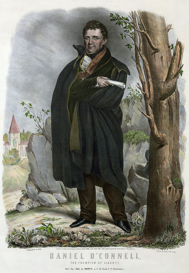 Daniel O'Connell by Alfred M. Hoffy (1790-1860) from the United States Library of Congress's Prints and Photographs division under the digital ID pga.01586.