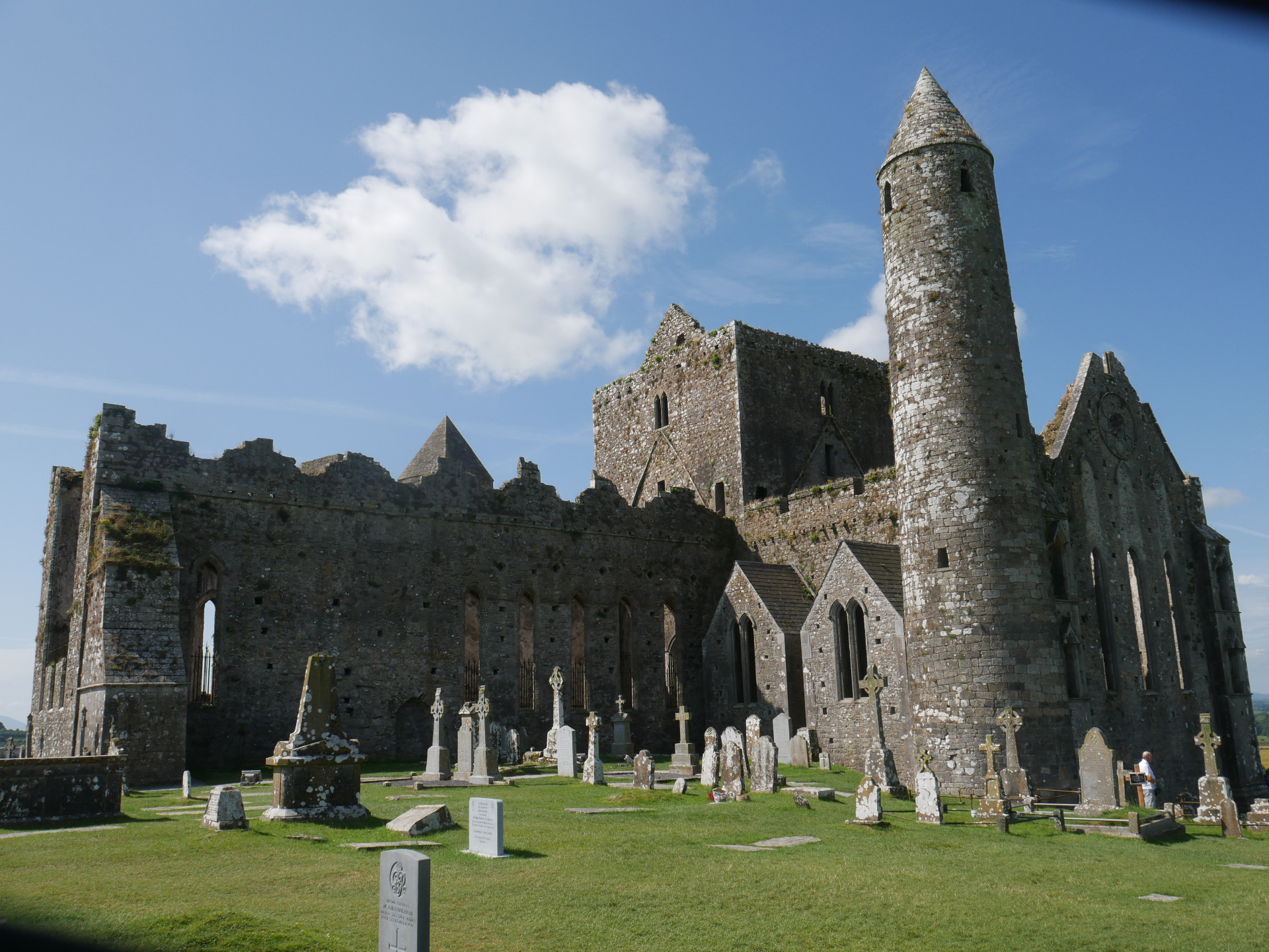 St Patrick's Cathedral and round tower at the Rock of Cashel by Brian McGrath, 2024