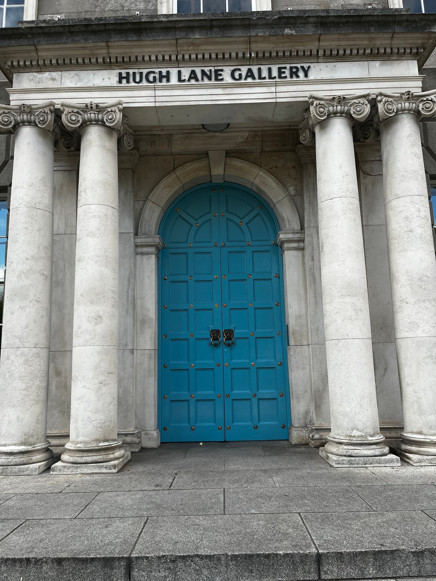 The front door of the Hugh Lane Gallery after closing its doors on 28 September 2025. By Brian McGrath